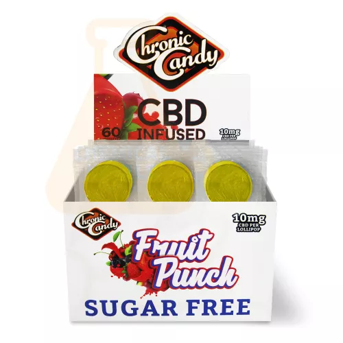 Chronic Candy - CBD Lolli Pop - Fruit Punch Sugar Free