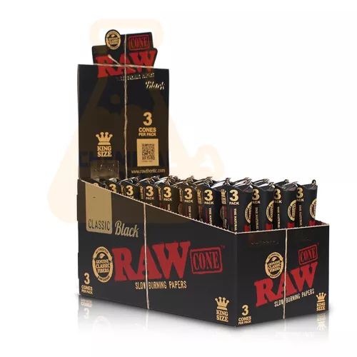RAW - Conos Classic Black King size